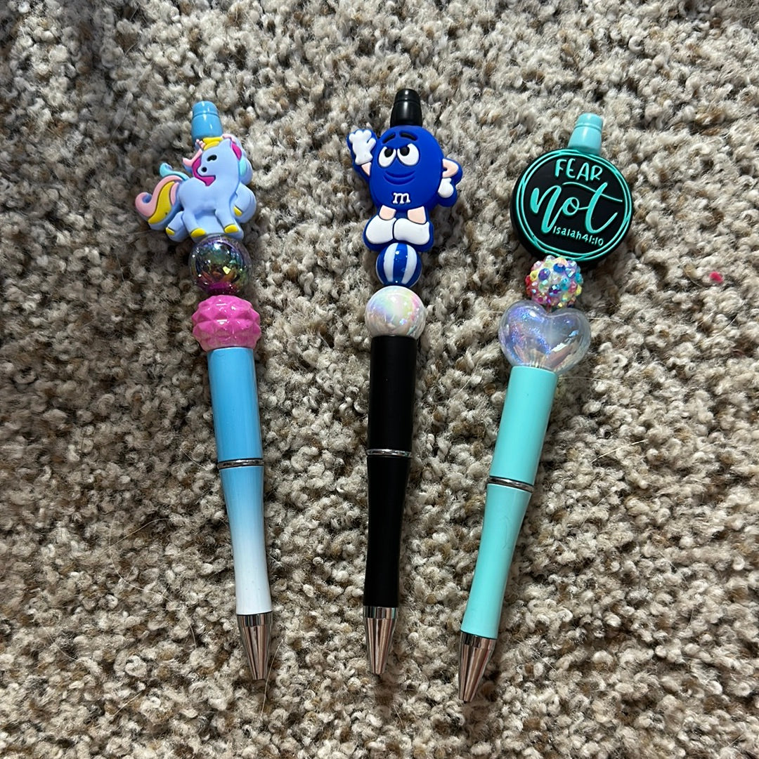 Custom beaded pen