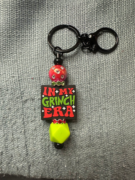 Custom beaded bar keychain